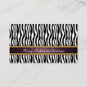 Zebra Stripes Business Card