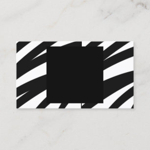 zebra stripes business card template bold design