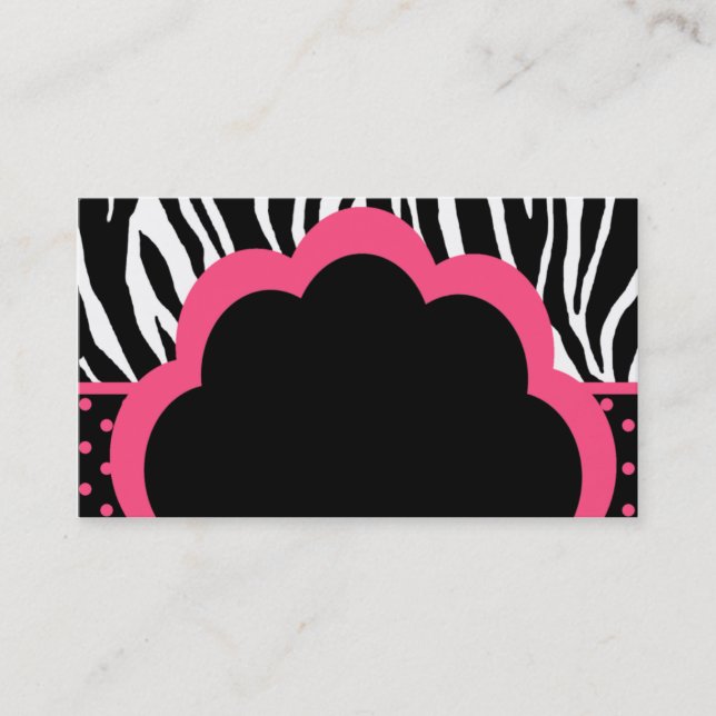 Zebra Stripes Business Cards (Front)