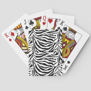 Zebra Stripes Camouflage Playing Cards