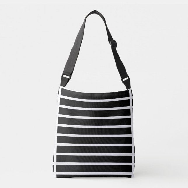 Zebra Stripes Crossbody Bag (Front)