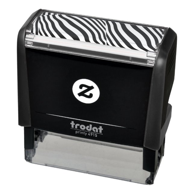 Zebra Stripes Design Your Own Self-inking Stamp (Product)