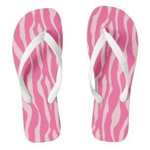 Zebra stripes - Fuchsia and light pink Jandals