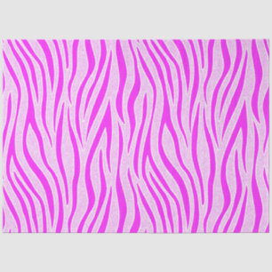 Zebra Stripes in a Powder Pink Safari Print Tissue Paper