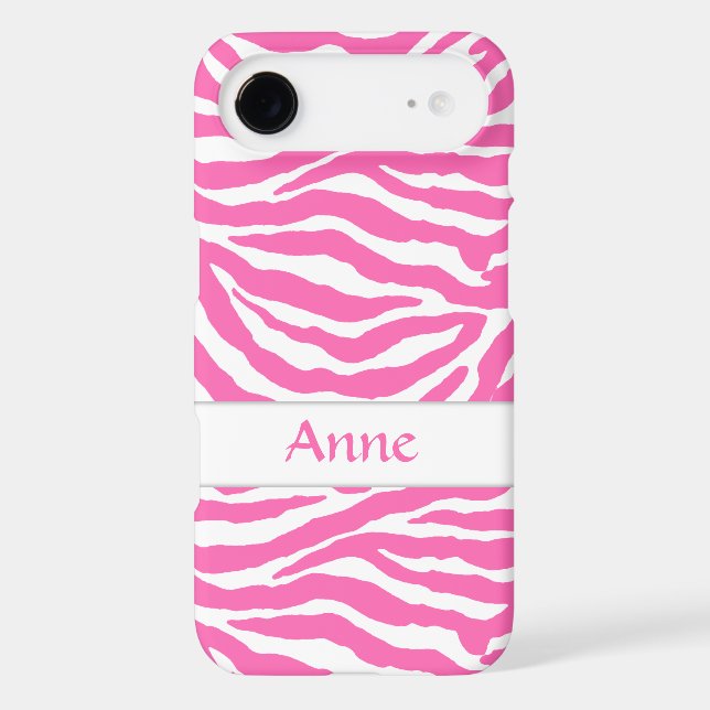 Zebra Stripes In Hot Pink On iPod Touch Case-Mate Case (Back)