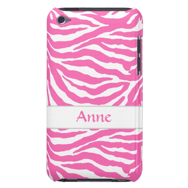 Zebra Stripes In Hot Pink On iPod Touch Case-Mate iPod Case-Mate Case (Back)