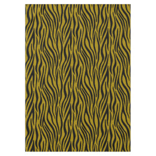 Zebra Stripes in Safari Black and Brown Tablecloth