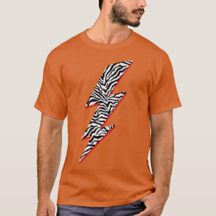 Zebra Stripes Lightning Bolt Animal Prints T-Shirt