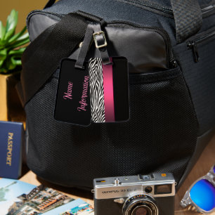 Zebra Stripes Luggage Tag