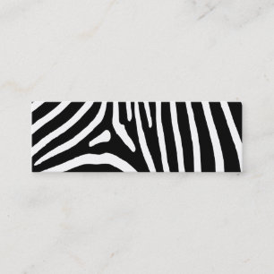 Zebra Stripes Mini Business Card
