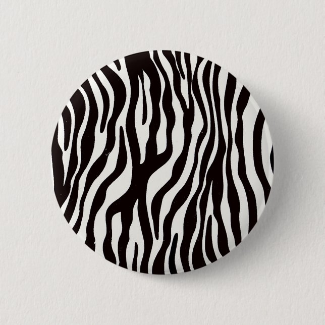 Zebra Stripes Mix & Match Collectables - 6 Cm Round Badge (Front)