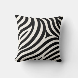 Zebra Stripes Modern Print  Cushion