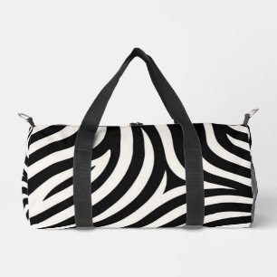 Zebra Stripes Modern Print  Duffle Bag