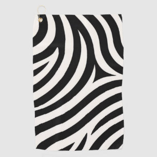 Zebra Stripes Modern Print  Golf Towel