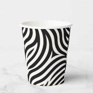 Zebra Stripes Modern Print Paper Cups