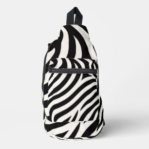 Zebra Stripes Modern Print Sling Bag