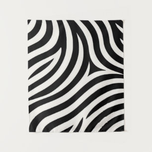 Zebra Stripes Modern Print Tapestry