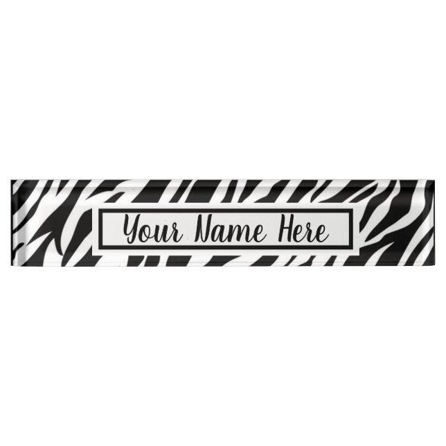 Zebra Stripes Nameplate (Front)