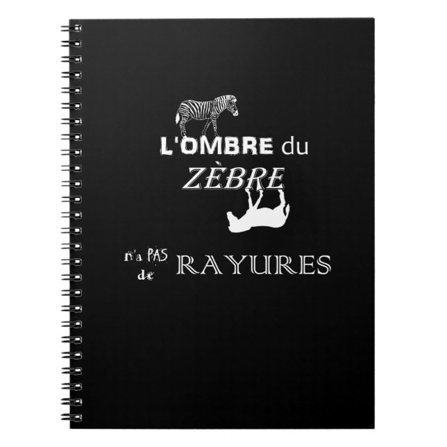 Zebra Stripes Notebook (Front)