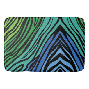 Zebra Stripes Pattern Bath Mat
