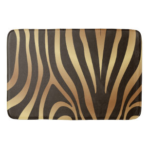 Zebra Stripes Pattern Bath Mat