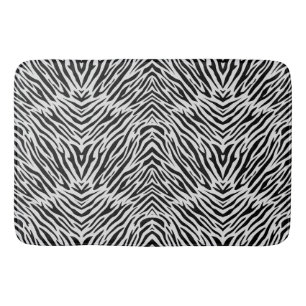 Zebra Stripes Pattern Bath Mat