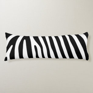 Zebra stripes pattern black & white + your ideas body cushion