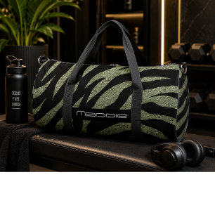 Zebra Stripes Pattern Duffle Bag
