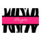 Zebra Stripes Pattern Personalised Name Poster