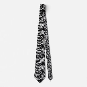 Zebra Stripes Pattern Thunder_Cove Tie