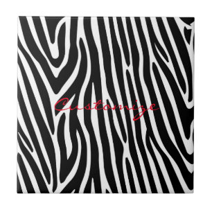 Zebra Stripes Pattern Thunder_Cove Tile