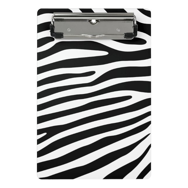 Zebra stripes pattern + your background & ideas mini clipboard (Front)