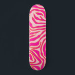 Zebra Stripes Pink Orange Wild Animal Print Skateboard<br><div class="desc">Zebra Print – pink and orange pattern - wild animal print.</div>