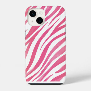   Zebra Stripes Pink Wild Animal Print  iPhone 14 Case