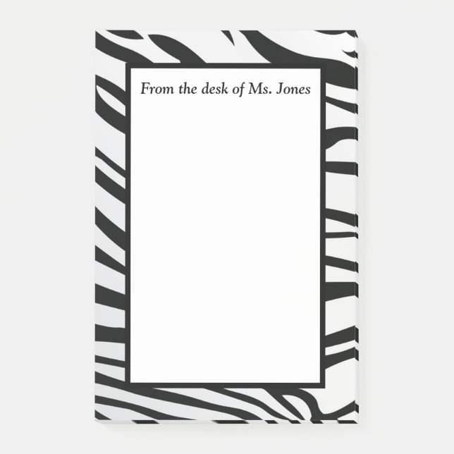 Zebra Stripes Post-it Notes (Front)