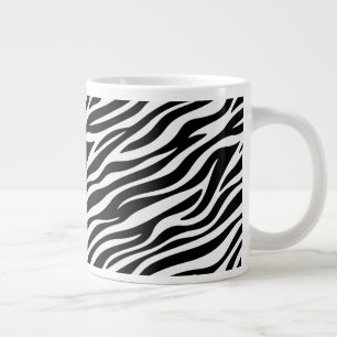 Zebra Stripes Seamless Pattern Animal Print-60492 Large Coffee Mug