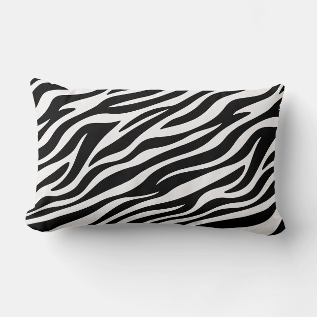 Zebra Stripes Seamless Pattern Animal Print-60492 Lumbar Cushion (Front)