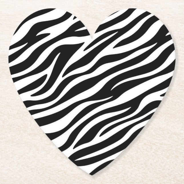 Zebra Stripes Seamless Pattern Animal Print-60492 Paper Coaster (Front)