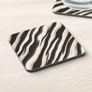 Zebra stripes seamless texture + your ideas coaster