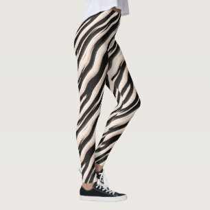 Zebra stripes seamless texture + your ideas leggings