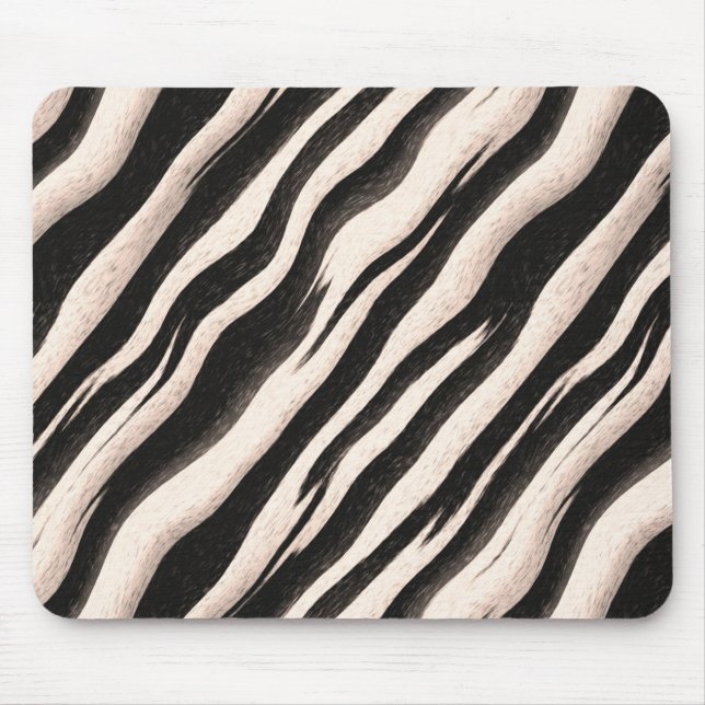 Zebra stripes seamless texture + your ideas mouse pad (Front)