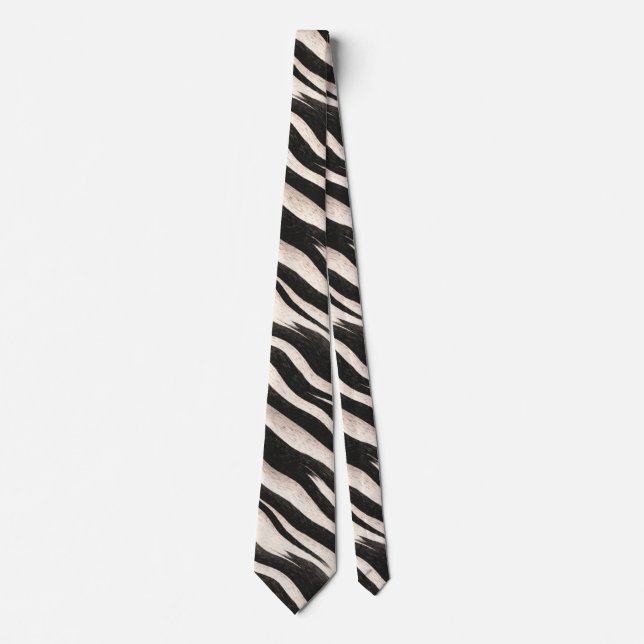 Zebra stripes seamless texture + your ideas tie (Front)