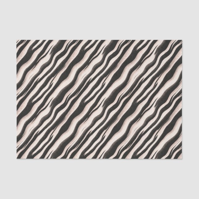 Zebra stripes seamless texture + your ideas tissue paper (Front)