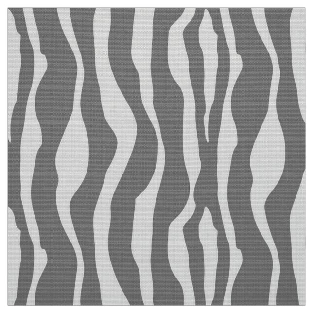 Zebra stripes - Shades of Grey / Grey Fabric (Swatch)