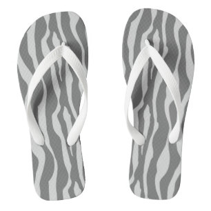 Zebra stripes - Shades of Grey / Grey Jandals