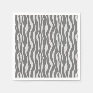 Zebra stripes - Shades of Grey Napkin