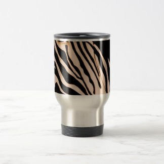 zebra stripes travel mug