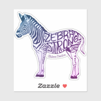 Zebra Strong Galaxy Colours Sticker