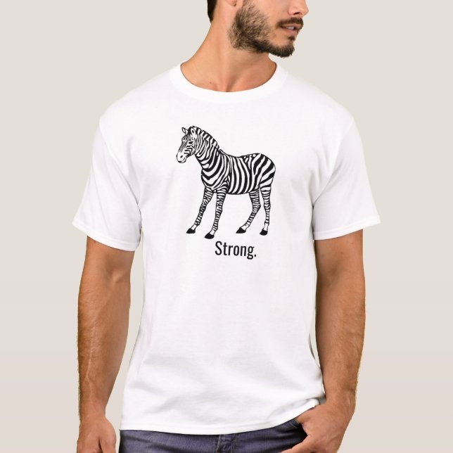 Zebra Strong T-Shirt (Front)