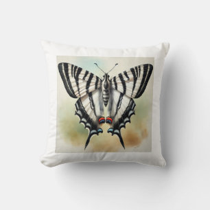 Zebra Swallowtail Butterfly 201024IREF234 - Waterc Cushion